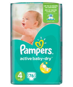 Pampers Active Baby Diapers 6 Extra Large 76 pcs.