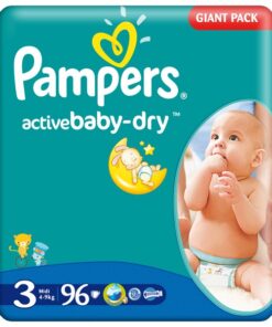 Pampers Active Baby Diapers 3 Midi 96 pcs.