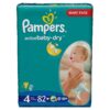 Pampers Active Baby Diapers 4 Maxi 82 pcs