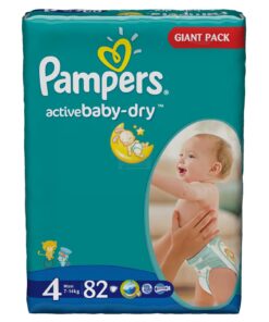 Pampers Active Baby Diapers 4 Maxi 82 pcs